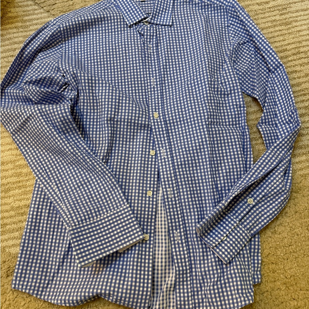 Peter Elliot Blue Boys button down shirt